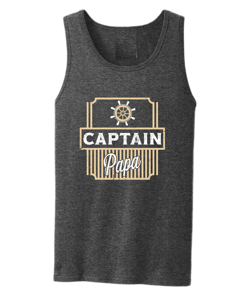 Captain papa tank top, motivational tank top, inspirational tank tops, casual tank tops - Fivestartees