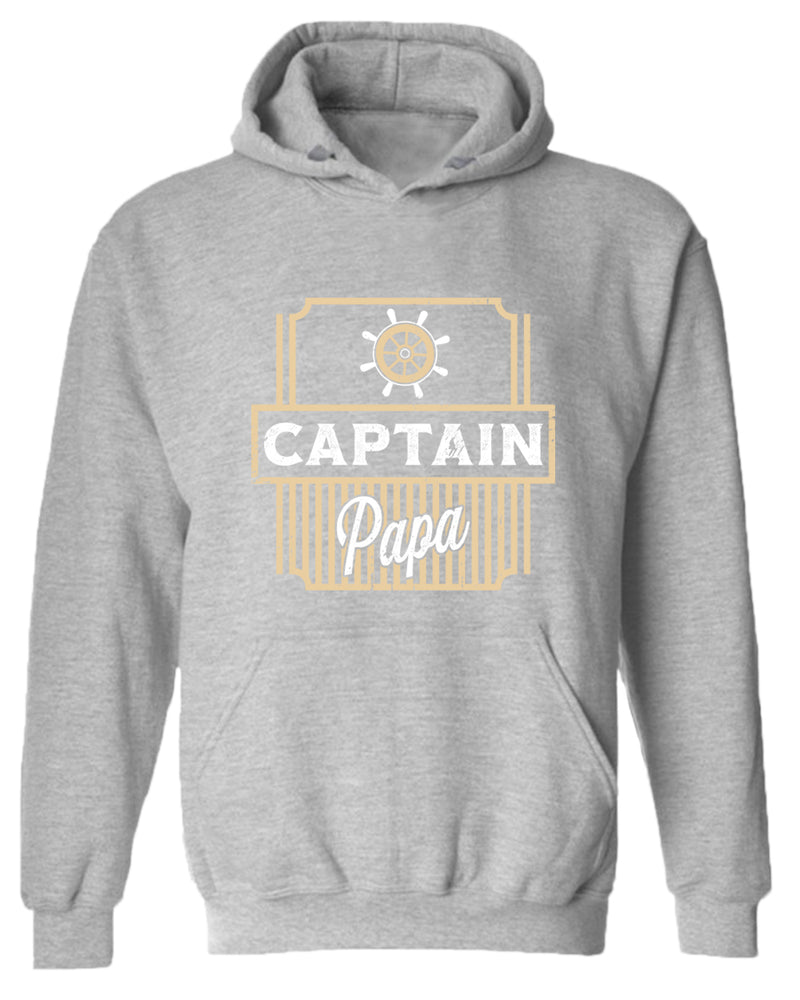 Captain papa hoodie, motivational hoodie, inspirational hoodies, casual hoodies - Fivestartees