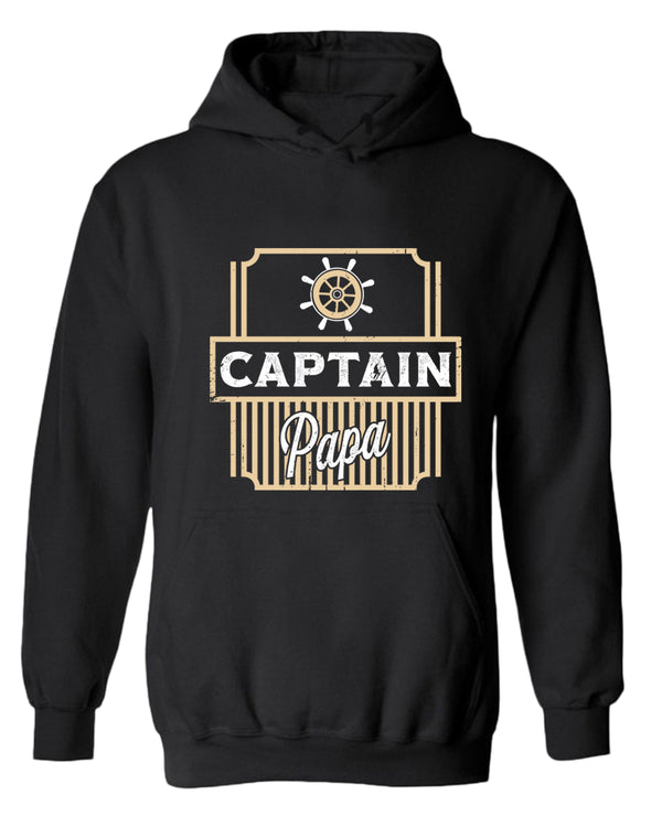 Captain papa hoodie, motivational hoodie, inspirational hoodies, casual hoodies - Fivestartees