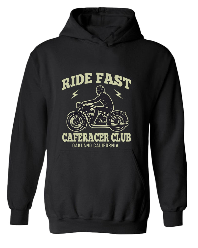 Caferacer club ride fast motorcycle california hoodie - Fivestartees