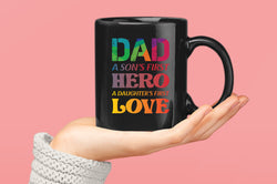 Dad son's first hero, a daugther's first love Coffee Mug, daddy day Coffee Mug - Fivestartees