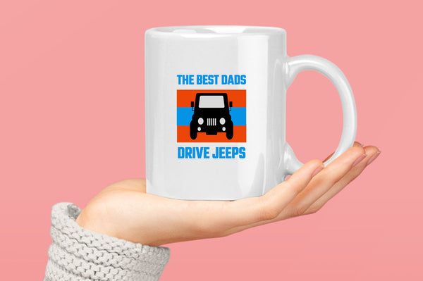 The best dads drive jeeps Coffee Mug. funny dad Coffee Mug - Fivestartees