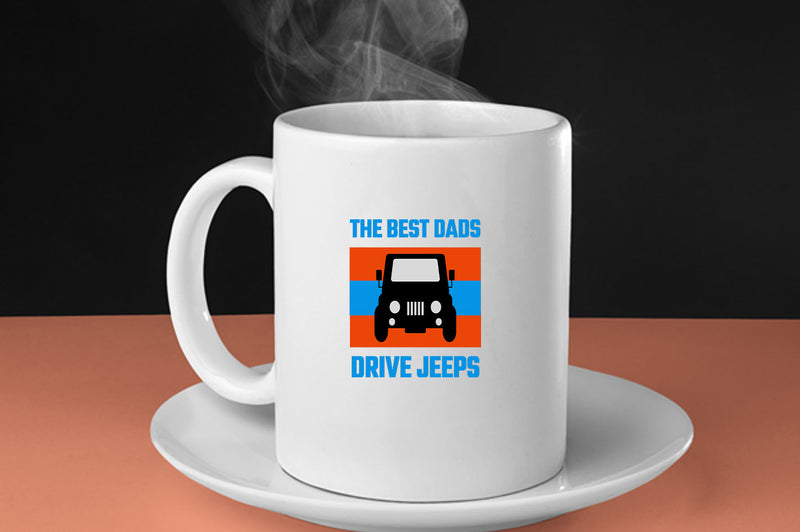 The best dads drive jeeps Coffee Mug. funny dad Coffee Mug - Fivestartees