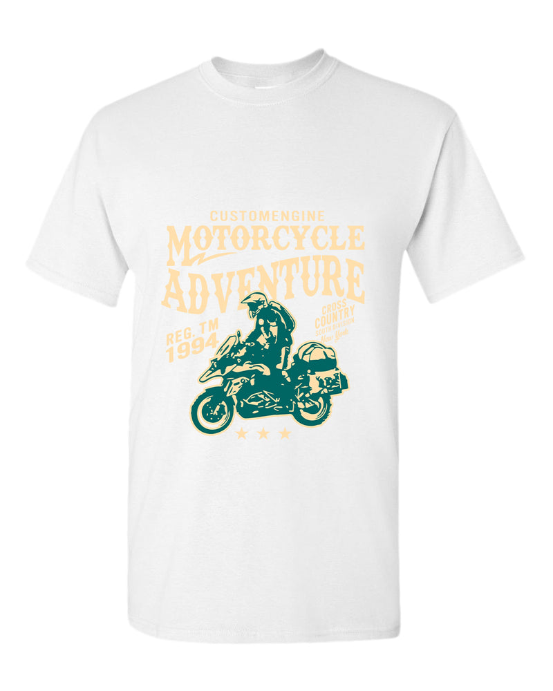 Motorcycle adventure cross country t-shirt - Fivestartees