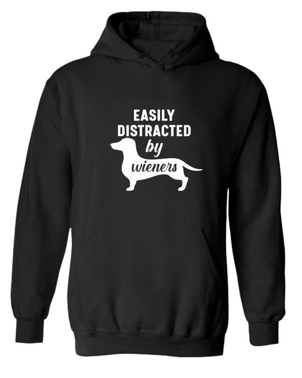 Easily distracted by wieners hoodie, wieners dog lover hoodie - Fivestartees