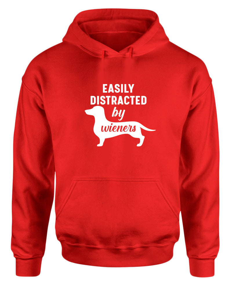 Easily distracted by wieners hoodie, wieners dog lover hoodie - Fivestartees