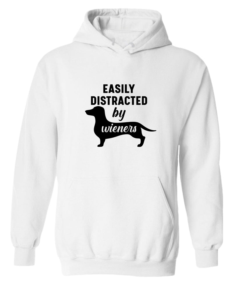 Easily distracted by wieners hoodie, wieners dog lover hoodie - Fivestartees