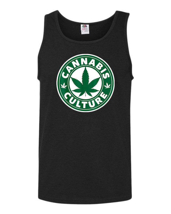 Cannab*s and coffee tank top - Fivestartees