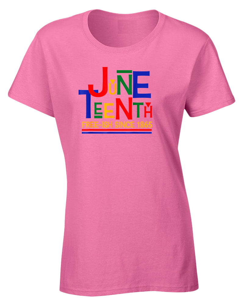 Juneteenth free-ish since 1865 t-shirt red blue - Fivestartees
