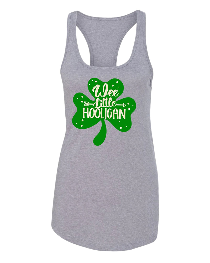 We little hooligan tank top women racerback st patrick's day tank top - Fivestartees