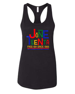 Juneteenth free-ish since 1865 tank top red blue - Fivestartees