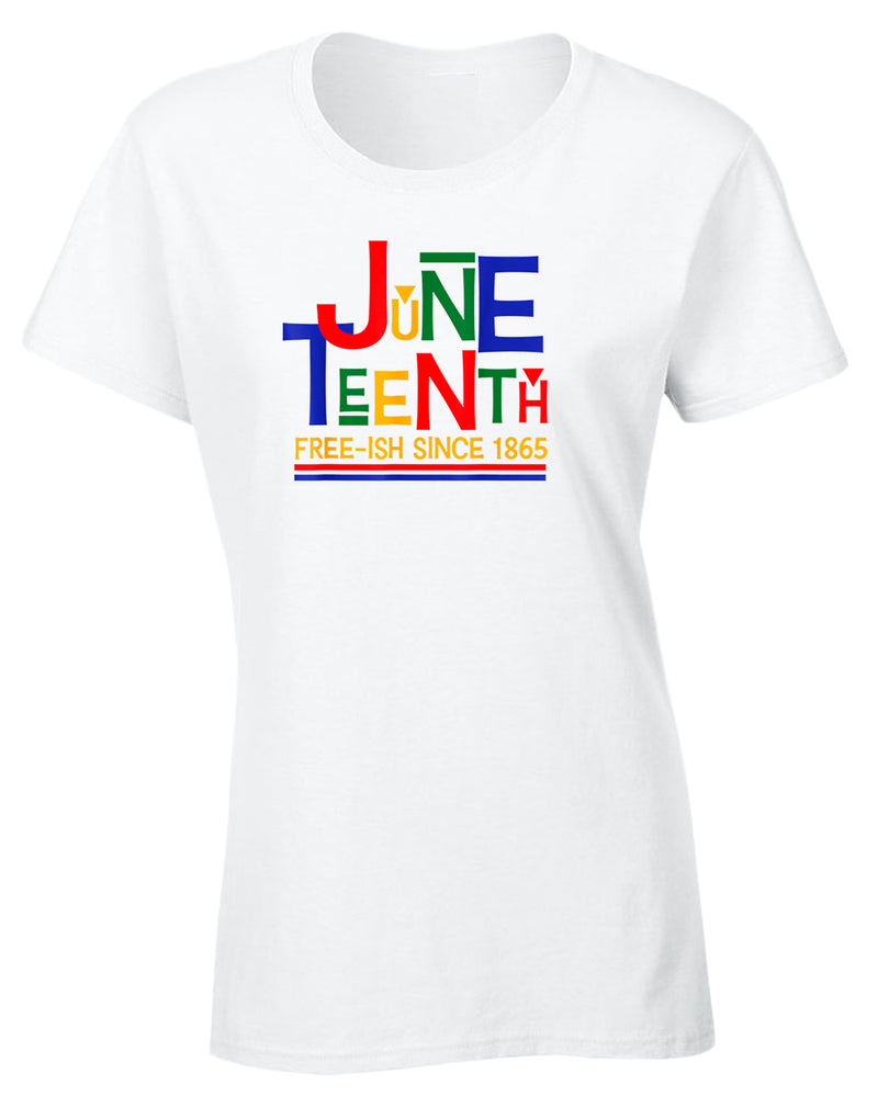 Juneteenth free-ish since 1865 t-shirt red blue - Fivestartees
