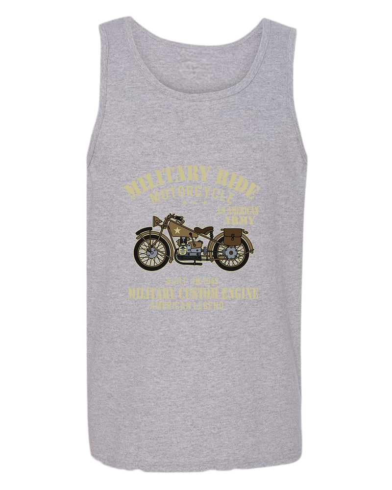 Military custom engine American legend tank top - Fivestartees