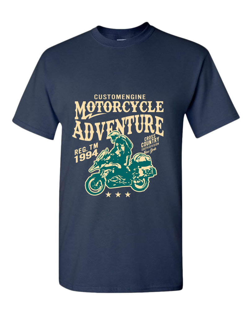Motorcycle adventure cross country t-shirt - Fivestartees