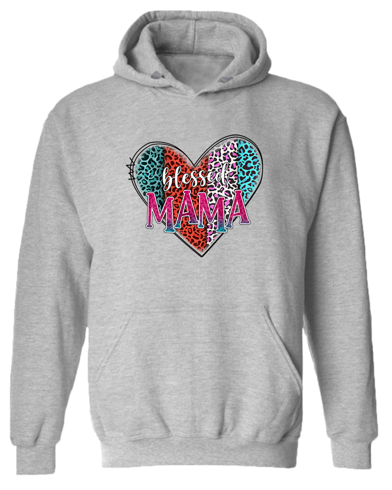Blessed mama cheetah print design hoodie - Fivestartees