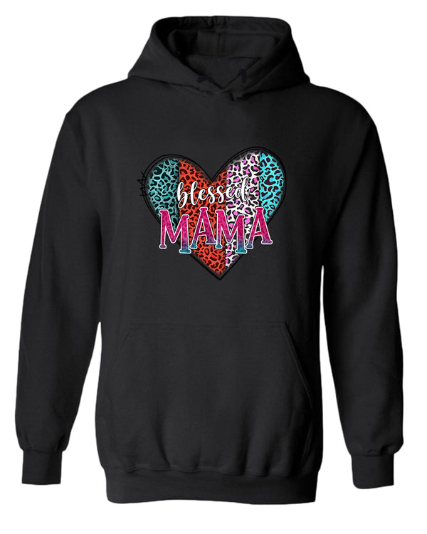 Blessed mama cheetah print design hoodie - Fivestartees