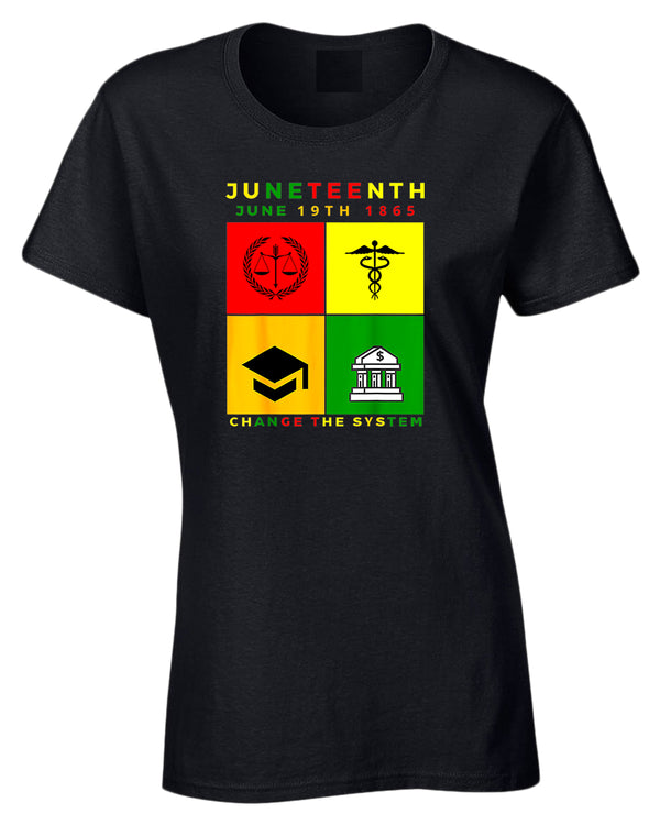 Change the system juneteenth t-shirt - Fivestartees