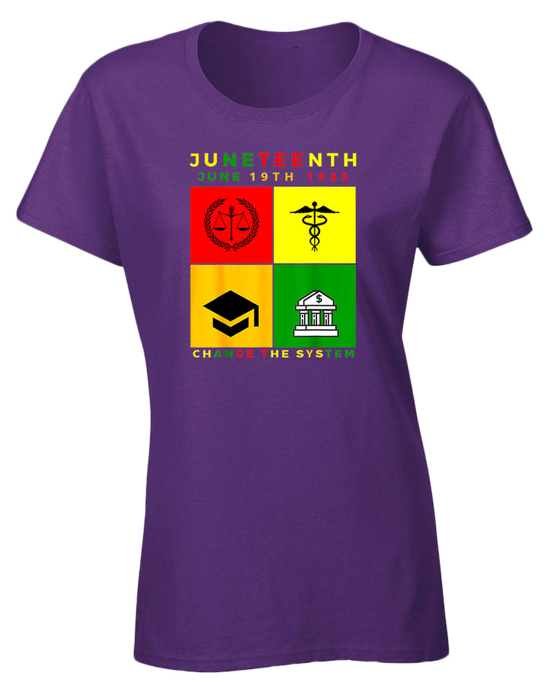 Change the system juneteenth t-shirt - Fivestartees