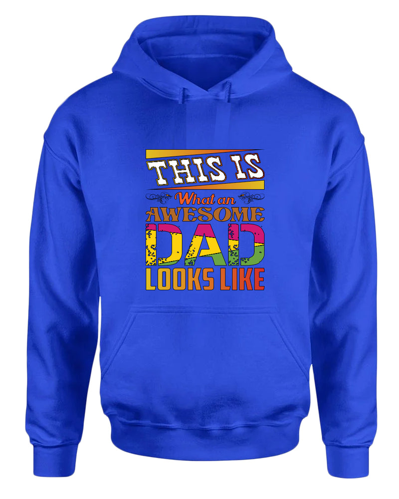 This is what an awesome dad looks like hoodies, colorful hoodie - Fivestartees