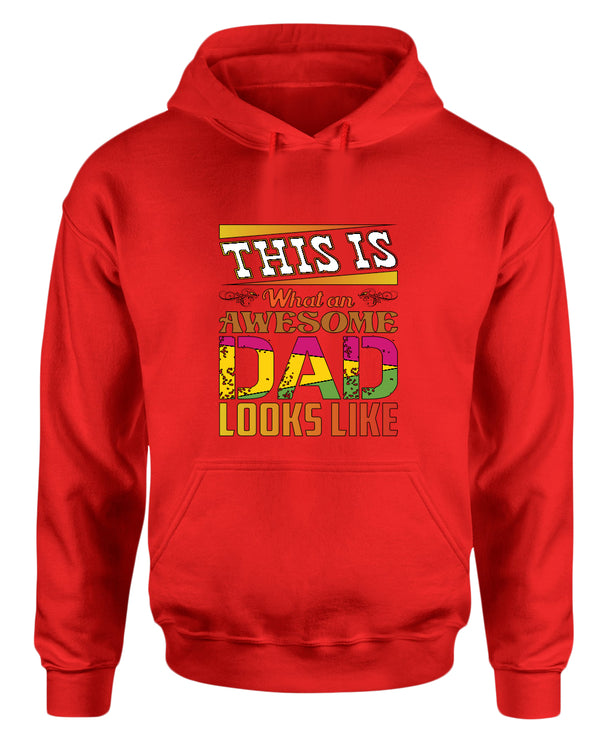 This is what an awesome dad looks like hoodies, colorful hoodie - Fivestartees