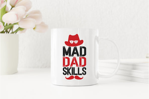 Mad dad skills Coffee Mug, funny dad Coffee Mug - Fivestartees