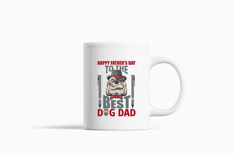 Happy father's day to the best dog dad Coffee Mug daddy dog Coffee Mug - Fivestartees