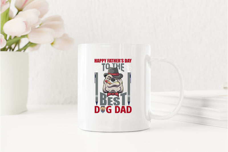 Happy father's day to the best dog dad Coffee Mug daddy dog Coffee Mug - Fivestartees