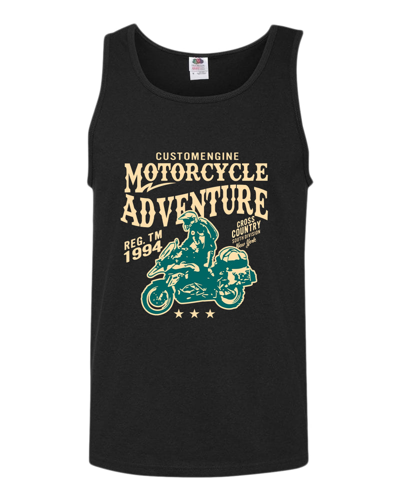 Motorcycle adventure cross country tank top - Fivestartees