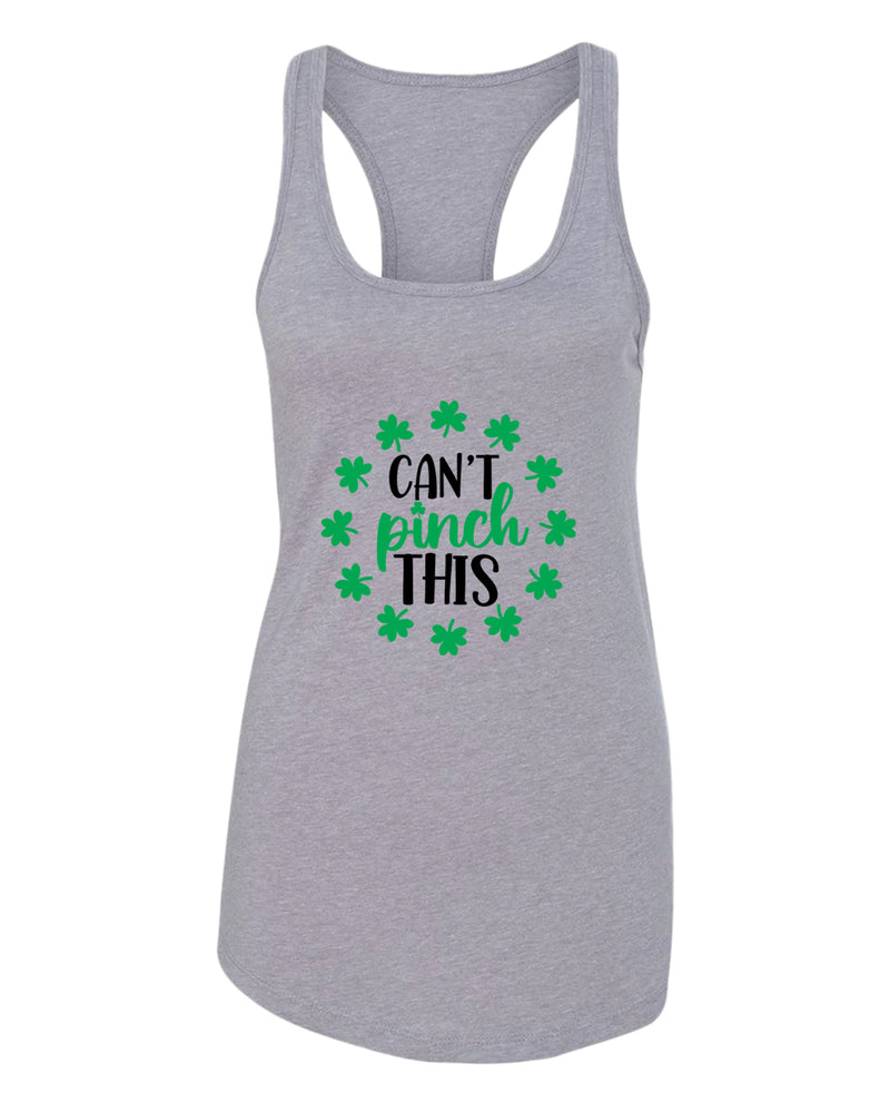 I can't pinch this women racerback st patrick's day tank top - Fivestartees