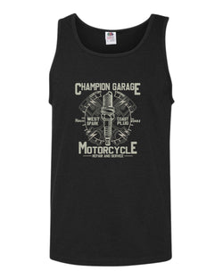 Champion garage motorcycle repair service tank top - Fivestartees