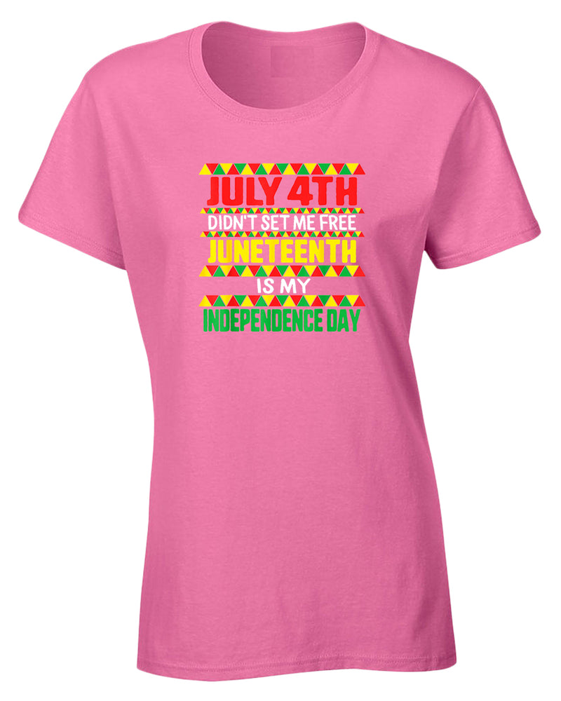July 4th didn't set me free t-shirt juneteenth t-shirt - Fivestartees
