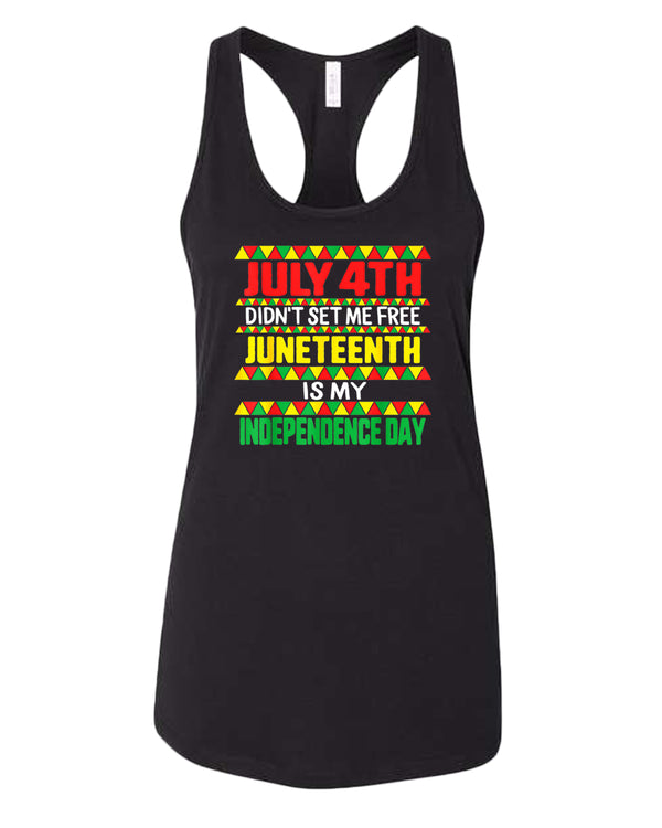 July 4th didn't set me free tank top juneteenth tank top - Fivestartees