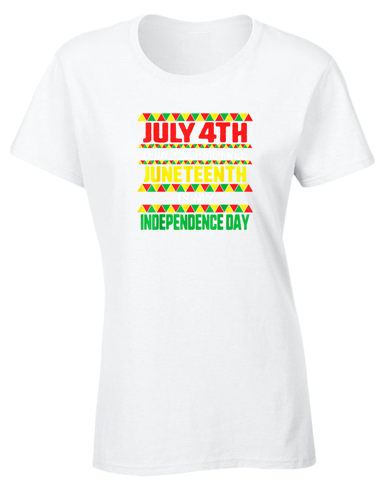 July 4th didn't set me free t-shirt juneteenth t-shirt - Fivestartees