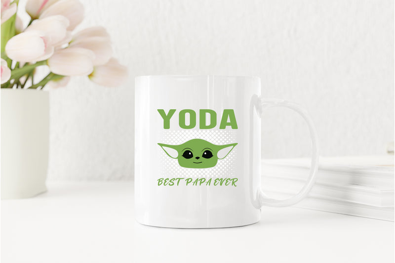 Yoda best papa ever Coffee Mug, galaxy dad Coffee Mug - Fivestartees