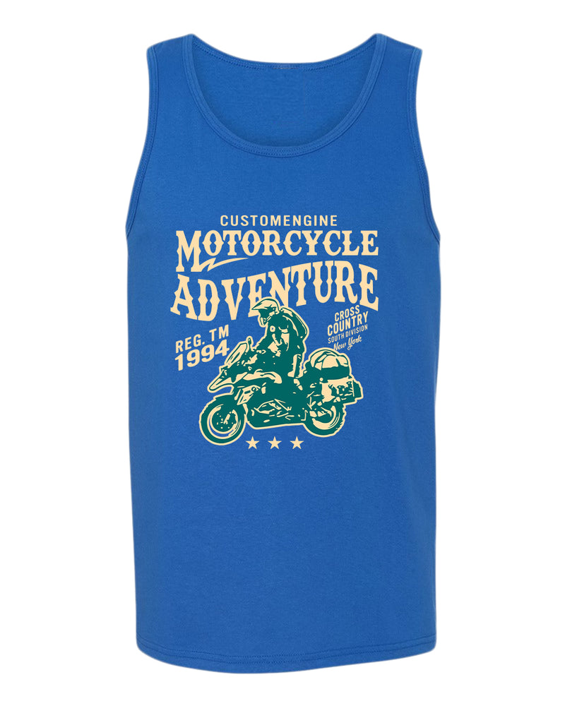 Motorcycle adventure cross country tank top - Fivestartees