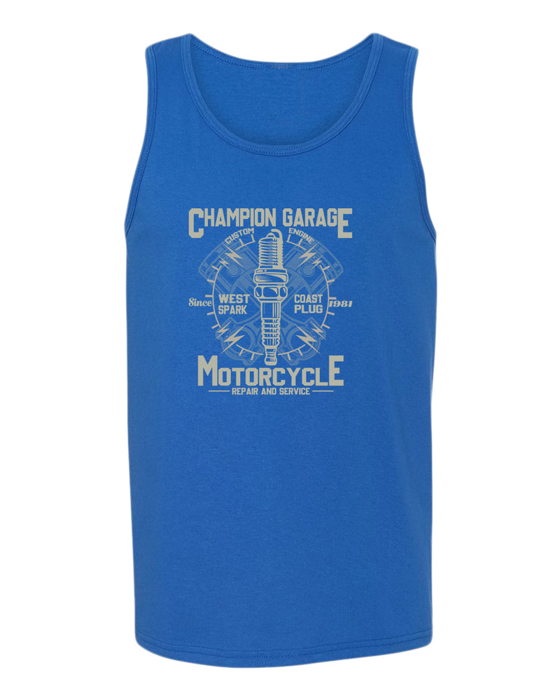 Champion garage motorcycle repair service tank top - Fivestartees