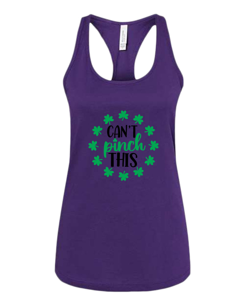 I can't pinch this women racerback st patrick's day tank top - Fivestartees