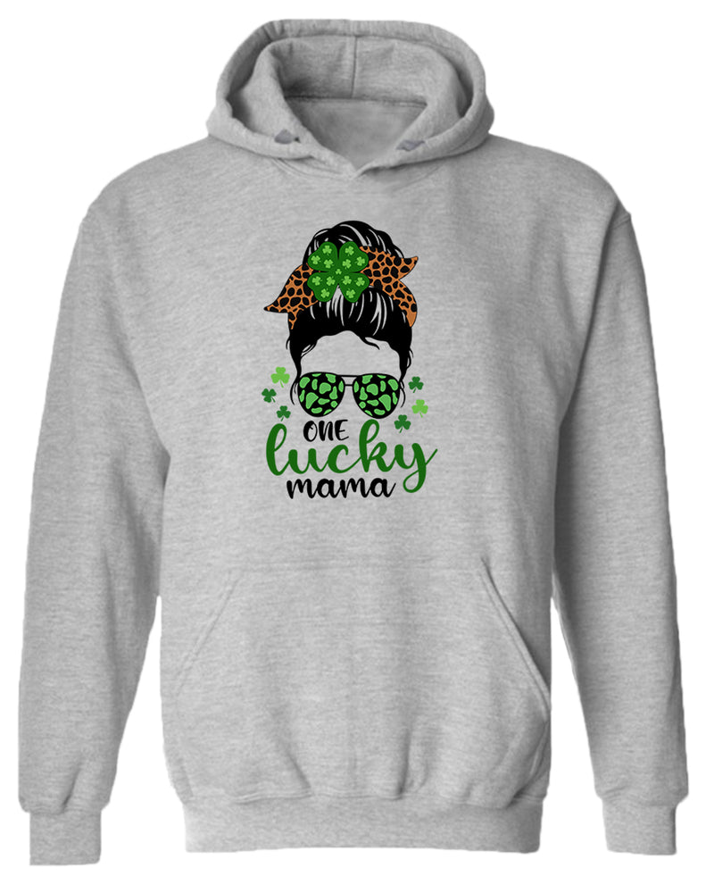 One Lucky mama hoodie women st patrick's day hoodie - Fivestartees
