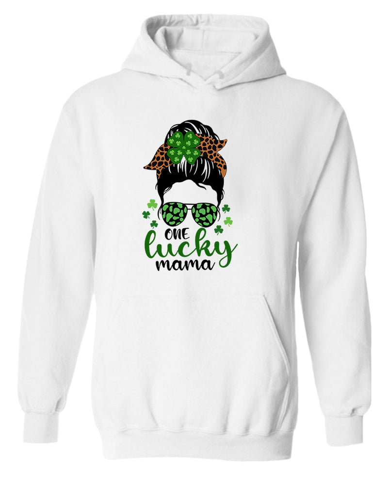 One Lucky mama hoodie women st patrick's day hoodie - Fivestartees