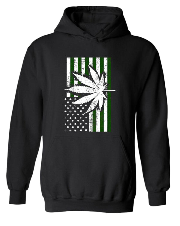 American flag leaf hoodie - Fivestartees