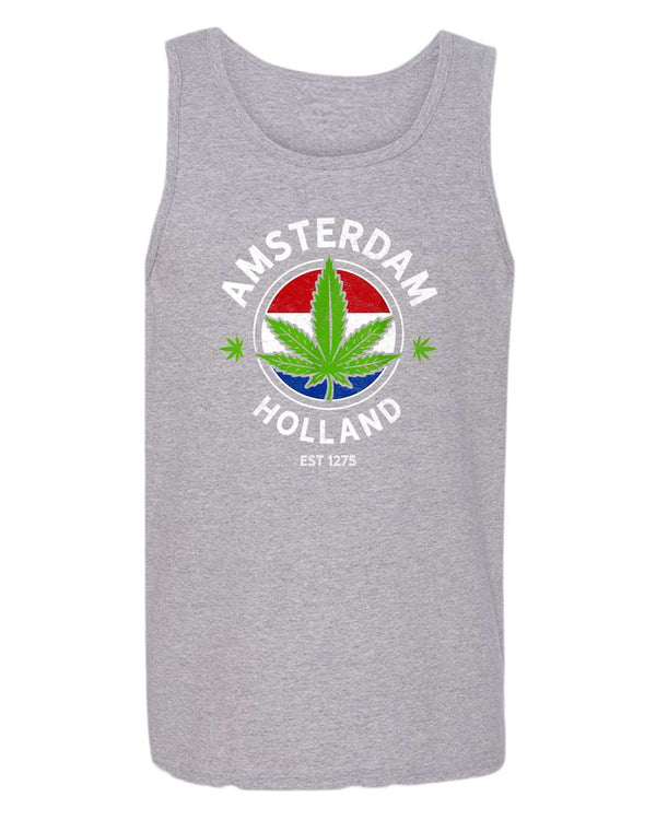 Amsterdam holland marij***a tank top - Fivestartees