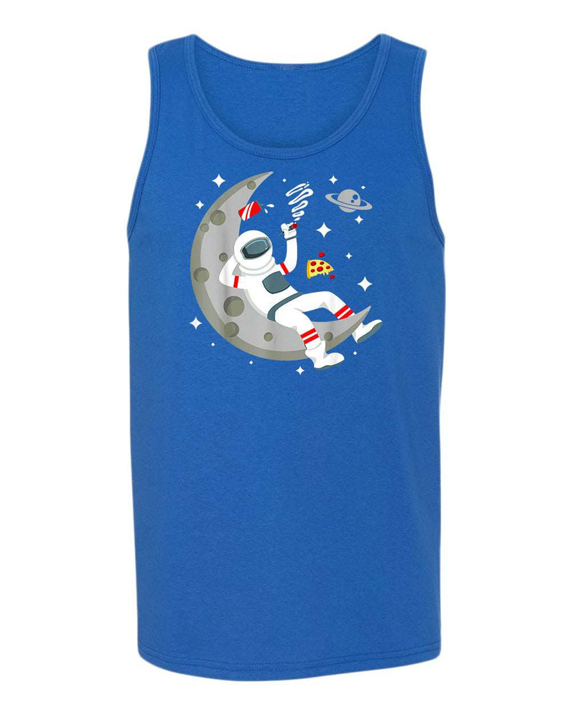 Astronaut chilling 420 tank top - Fivestartees