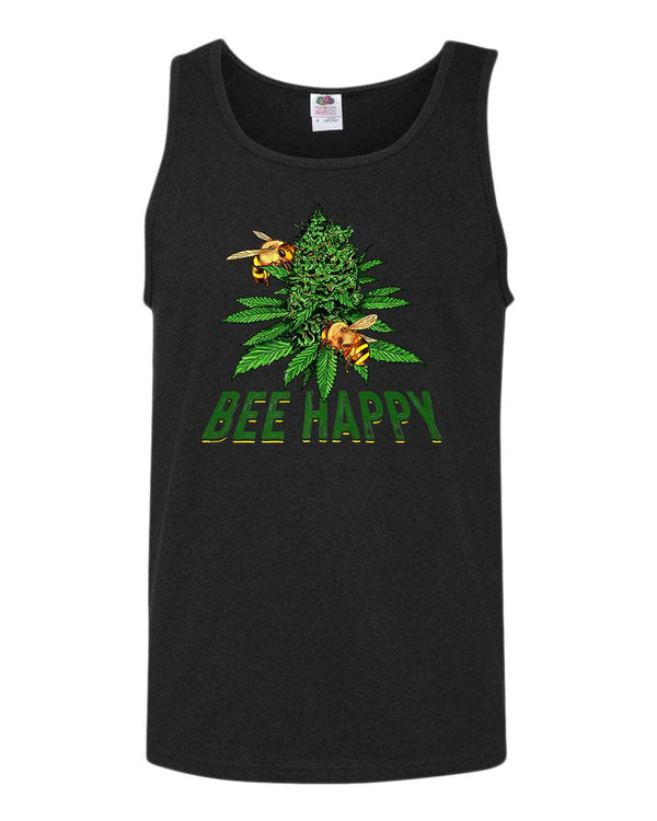 Bee happy bud tank tops - Fivestartees