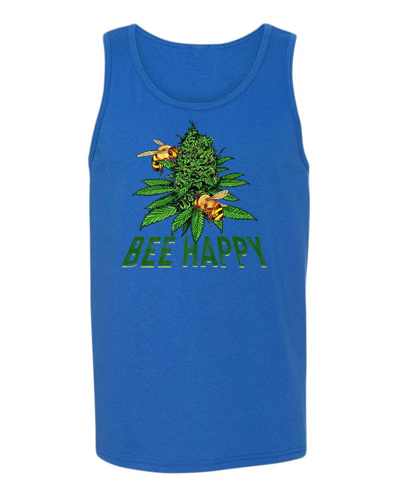 Bee happy bud tank tops - Fivestartees