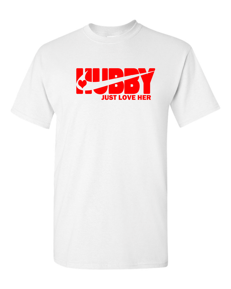 Just Love Him Just Love Her T-shirt valentine day T-shirt, Hubby T-shirt Wifey Tees - Fivestartees