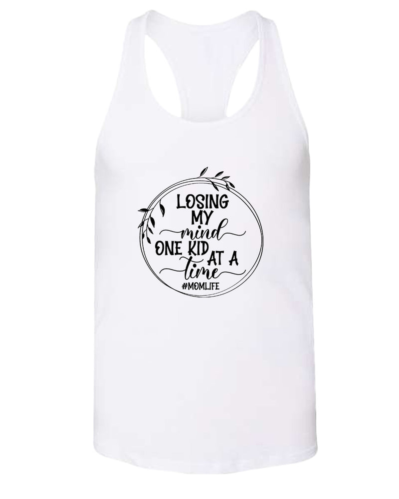 Losing my mind, one kid at a time tank top, mom life tank tops - Fivestartees
