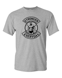 Stronger Everyday Gym T-shirt - Muscle Builder T-shirt - Fivestartees