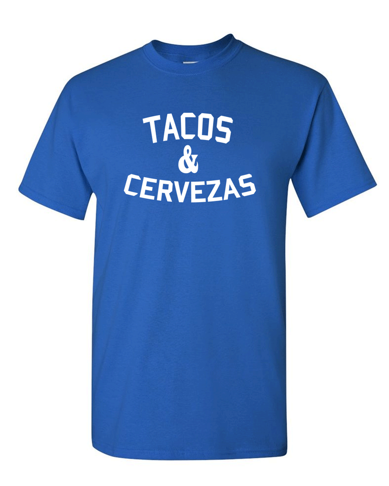 Tacos and Cervezas T-shirt Funny T Shirt Cinco de Mayo Novelty Tee - Fivestartees