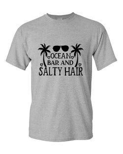 Ocean, bar and salty hair t-shirt, summer t-shirt, beach party t-shirt - Fivestartees