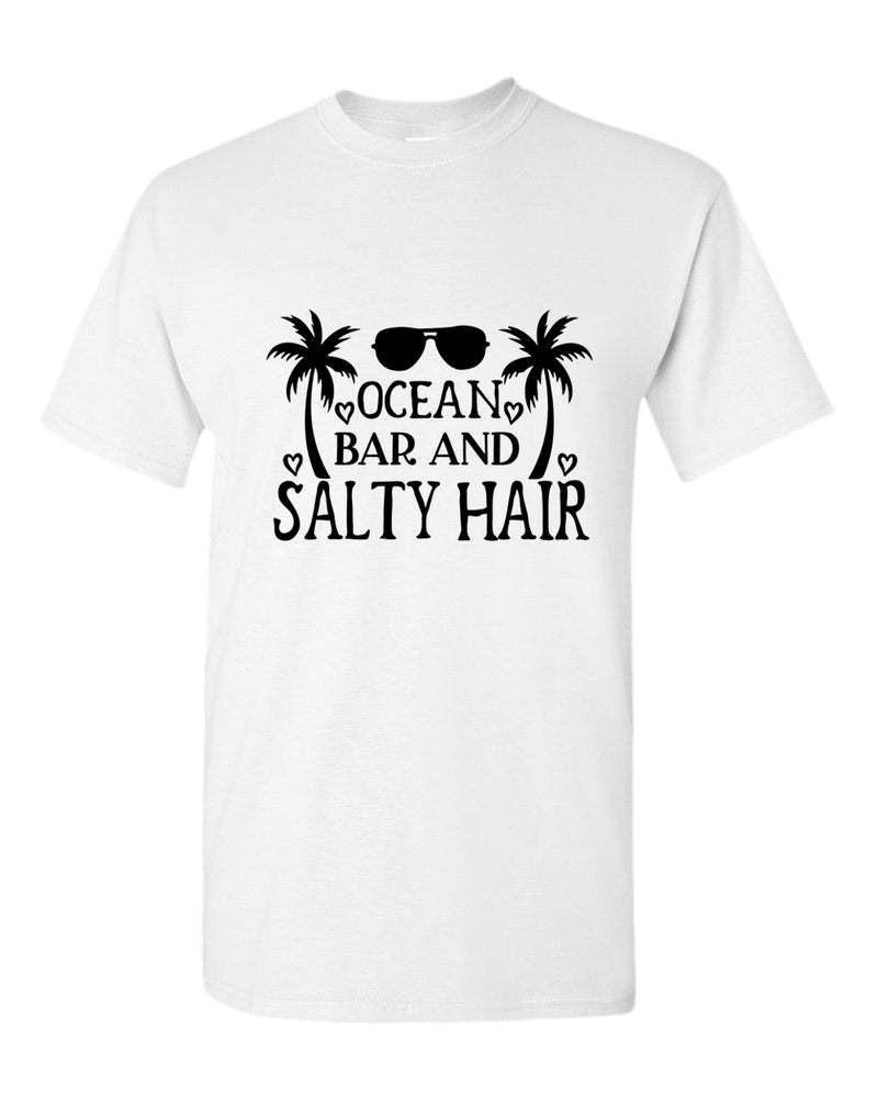 Ocean, bar and salty hair t-shirt, summer t-shirt, beach party t-shirt - Fivestartees